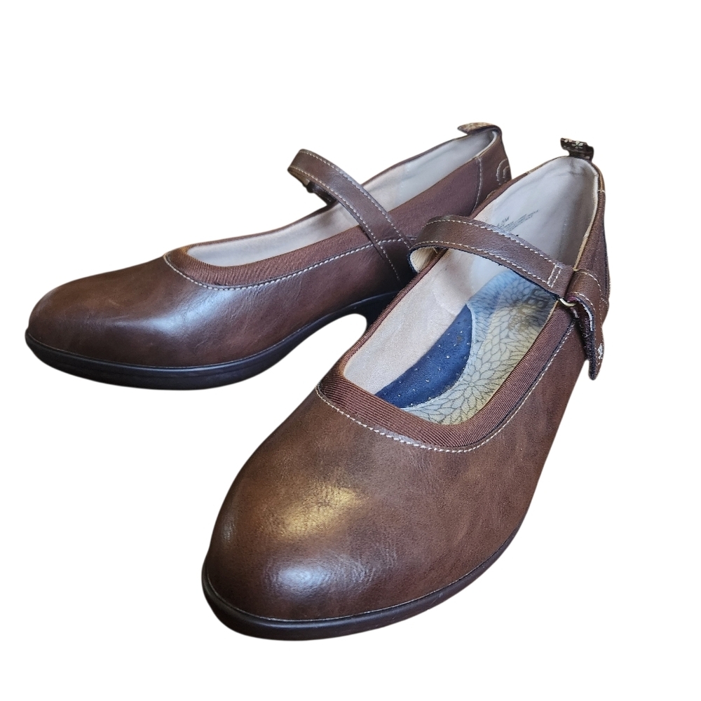 JBU Dawn Brown Mary Jane Women's Shoes Size 8.5M